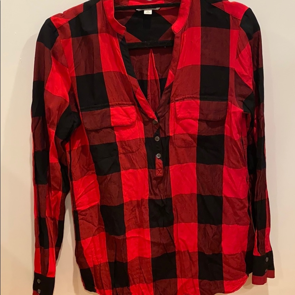 LLbean plaid shirt
